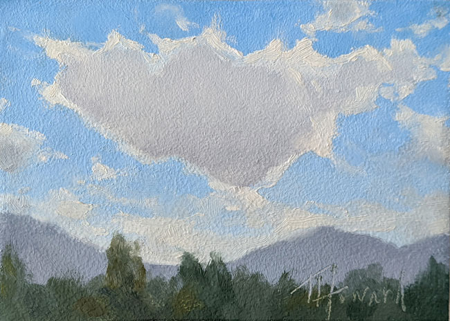Lazy Day<br>5x7 oil on panel<br>sold