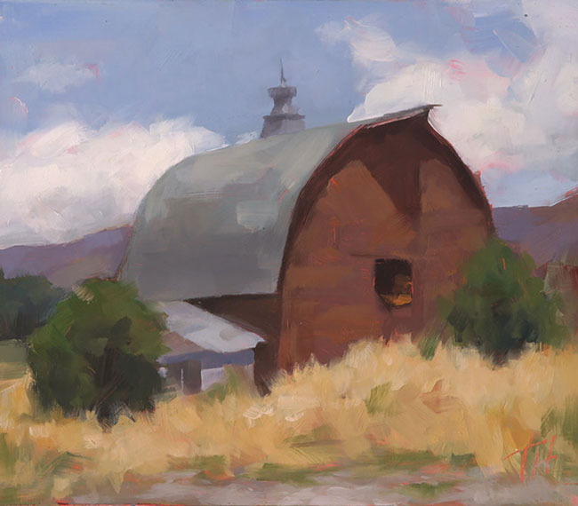 6x8 oil on panel<br>sold