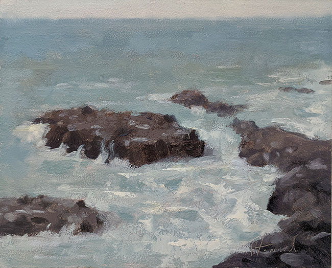 plein air study<br>8x10 oil on panel<br>available