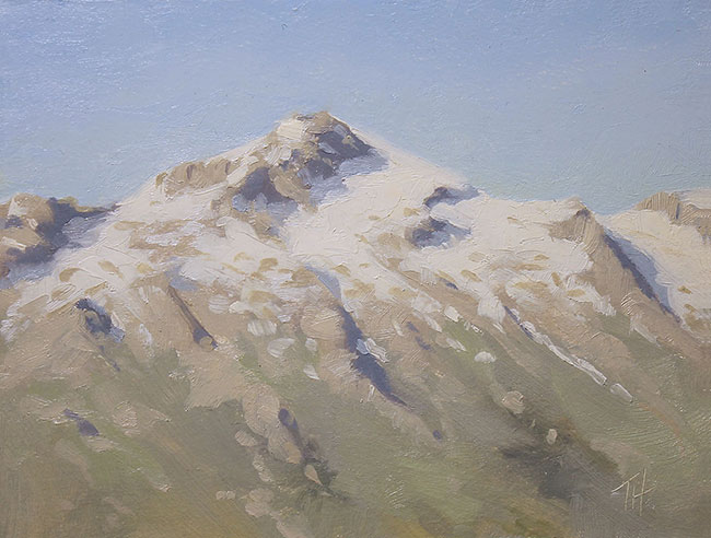 Lone Peak<br>6x8 oil on panel<br>available