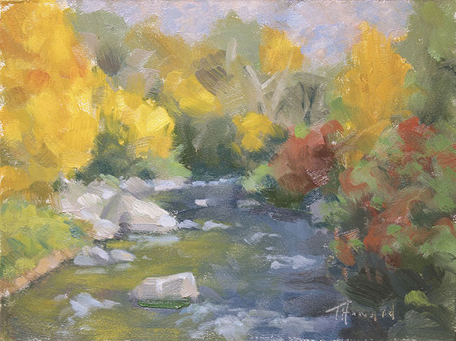 plein air study<br>6x8 oil on panel<br>sold