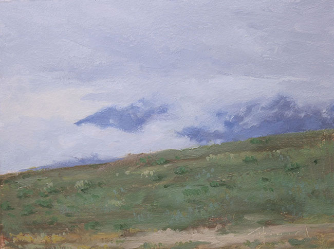 6x8 oil on panel<br>sold