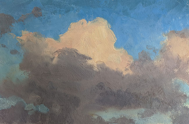 5x7 oil on paper<br>NFS
