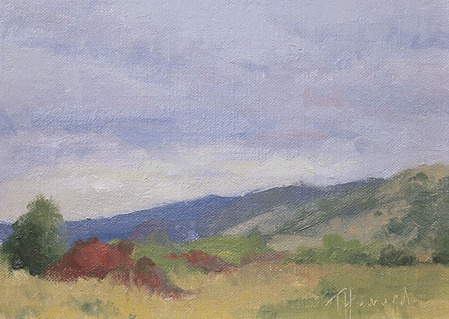 plein air study<br>6x8 oil on panel<br>available