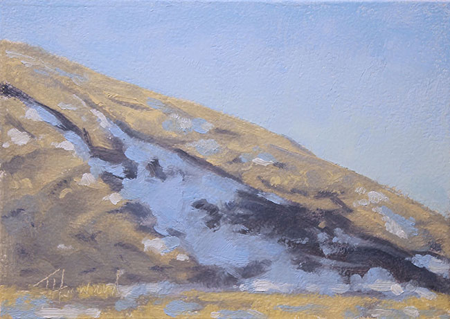 Independance Rock Wyoming<br>5x7 oil on panel<br>available