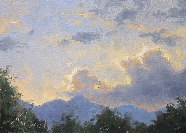 5x7 oil on panel<br>sold